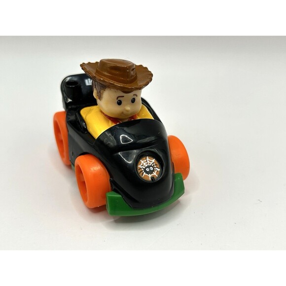 Fisher Price Little People Wheelies Disney Toy Story Woody Halloween Car Rare - Picture 5 of 10
